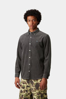 Carhartt WIP L/S Madison Cord Shirt 100% Cotton Corduroy, 8 Wales, 9.1 oz (Graphite / Graphite)
