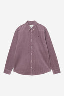 Carhartt WIP L/S Madison Cord Shirt 100% Cotton Corduroy, 8 Wales, 9.1 oz (Phlox / Phlox)