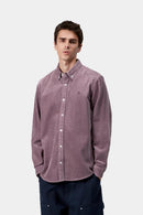 Carhartt WIP L/S Madison Cord Shirt 100% Cotton Corduroy, 8 Wales, 9.1 oz (Phlox / Phlox)