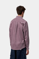 Carhartt WIP L/S Madison Cord Shirt 100% Cotton Corduroy, 8 Wales, 9.1 oz (Phlox / Phlox)