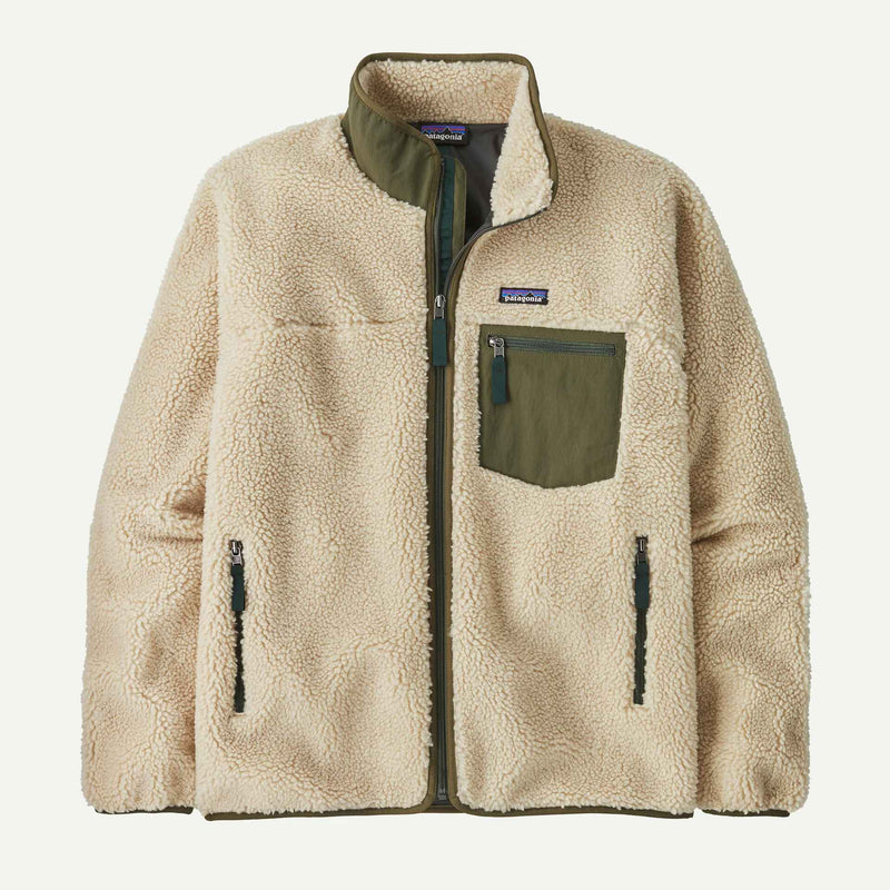 Patagonia M's Classic RetroX Jkt (Dark Natural w/Basin Green)