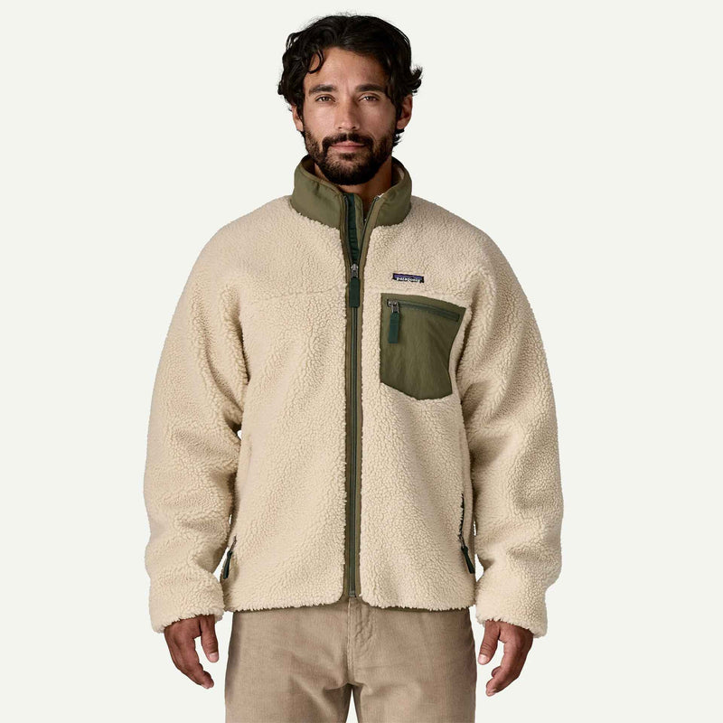 Patagonia M's Classic RetroX Jkt (Dark Natural w/Basin Green)