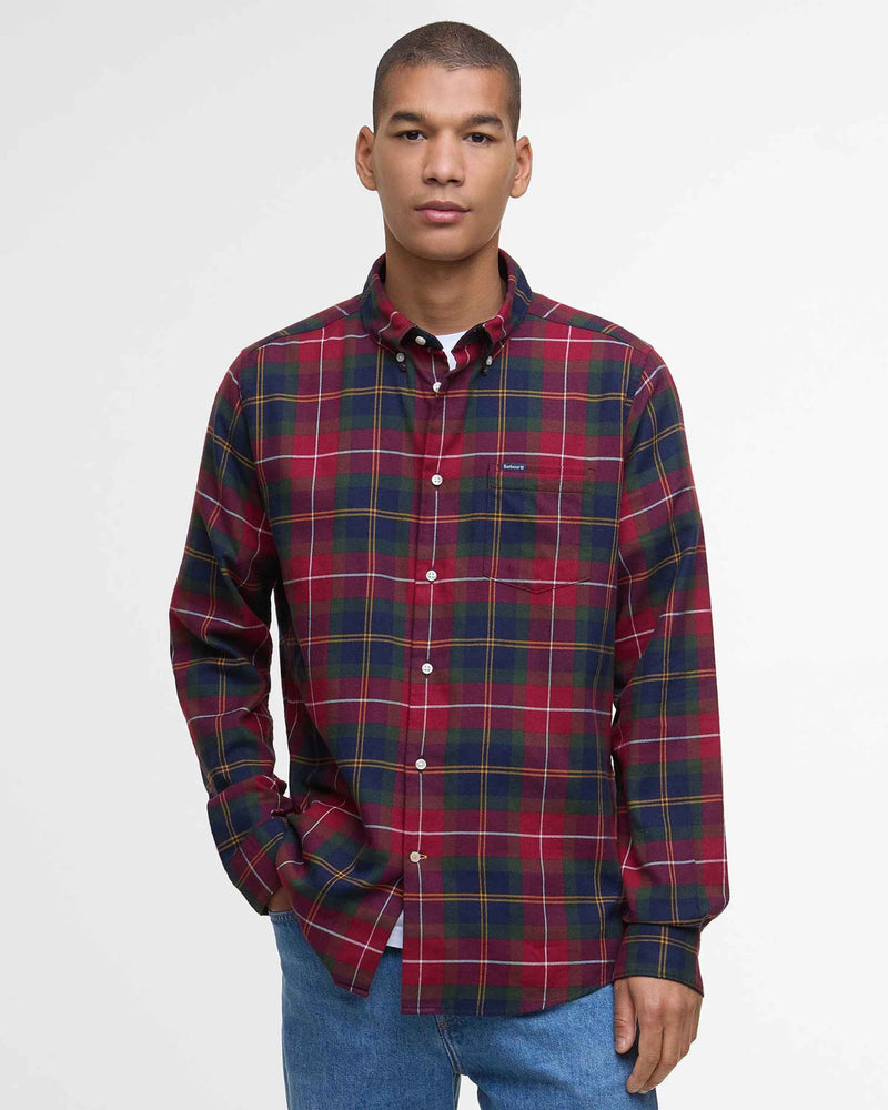 Barbour Fortrose Tailored Shirt Aw25 Shirt (Winterberry Tartan)