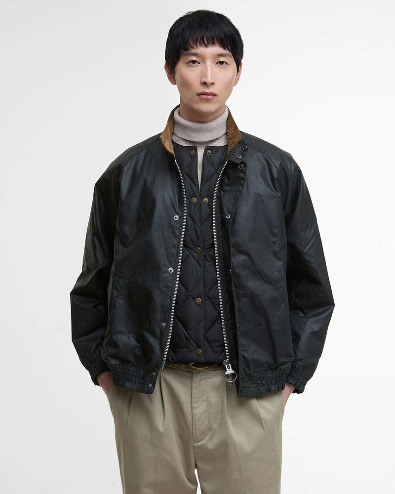 Barbour Blouson Transport Wax Jkt Aw25 Wax Cot Outw (Sage)