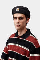 Carhartt WIP Webster Hat Cotton Dearborn, Uncoated Canvas, 11.4 oz (Black stone washed)