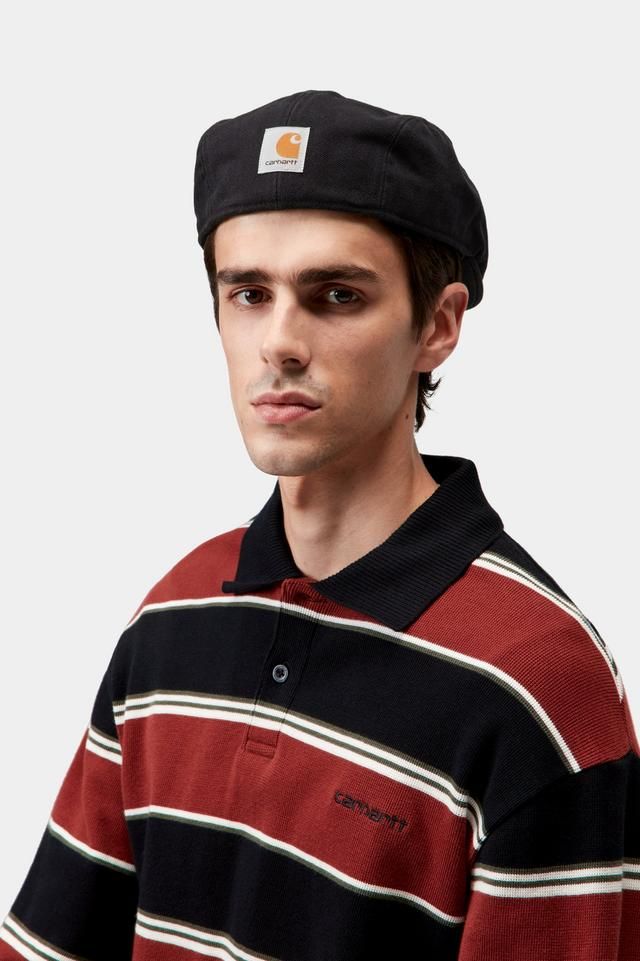 Carhartt WIP Webster Hat Cotton Dearborn, Uncoated Canvas, 11.4 oz (Black stone washed)