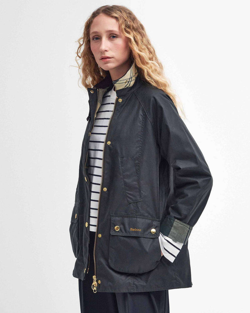 Barbour Modern Beadnell Wax AW25 Wax Cot Outw (Sage/Ancient)