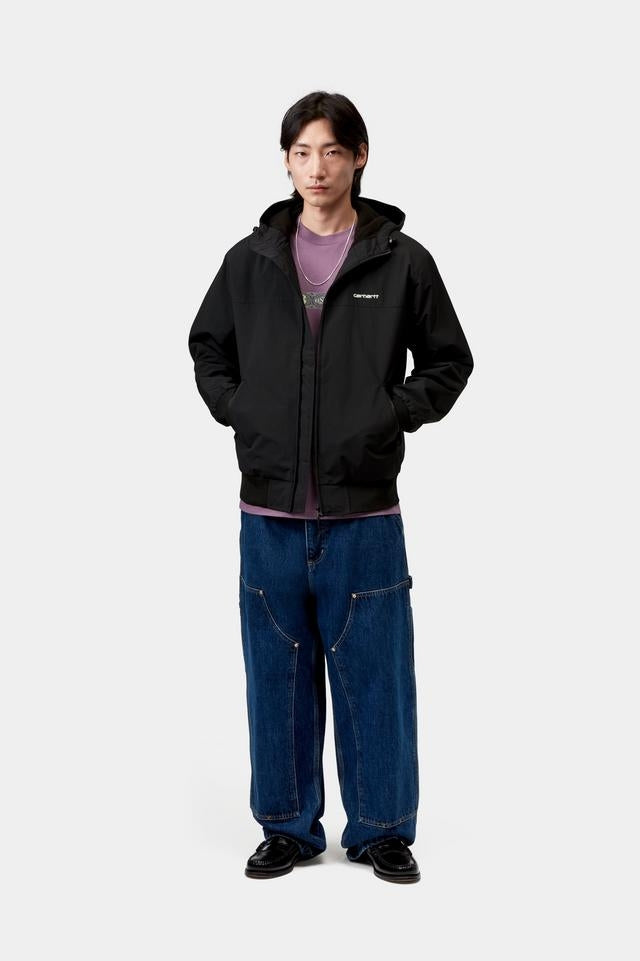 Carhartt WIP Hooded Sail Jacket 100% Nylon Supplex®, 5.3 oz (Black / White)