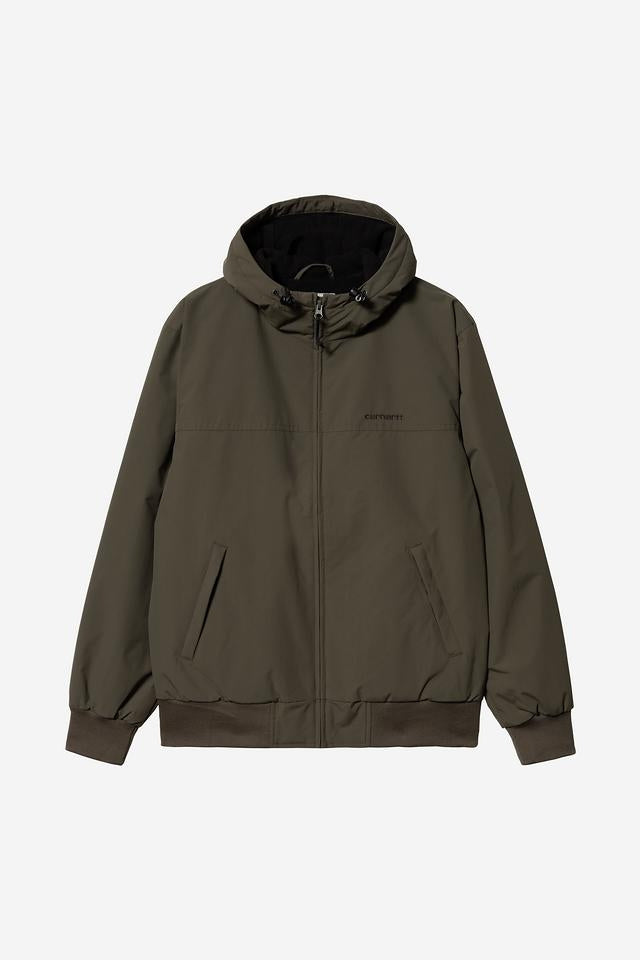 Carhartt WIP Hooded Sail Jacket 100% Nylon Supplex®, 5.3 oz (Cypress / Black)