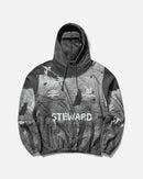 Umbro Steward Vest Masked Hoodie (Dark Grey)