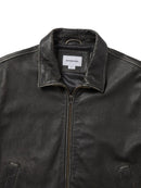 Thisisneverthat Flight Leather Jacket (Black)