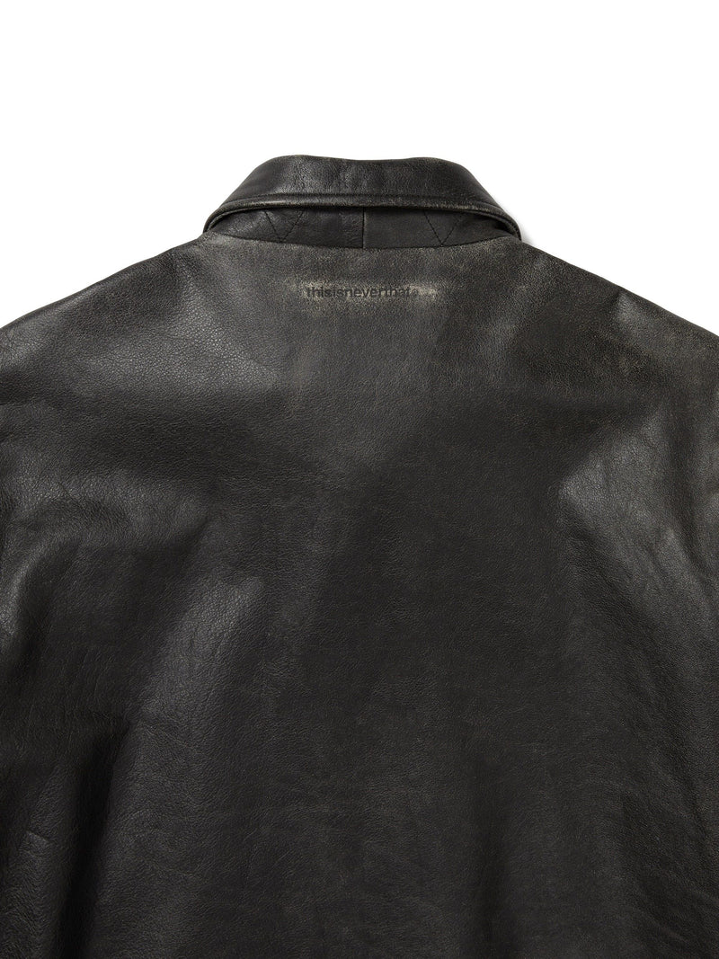 Thisisneverthat Flight Leather Jacket (Black)