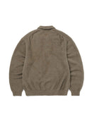 Thisisneverthat SCT-Logo Shaggy Knit Polo (Mud)