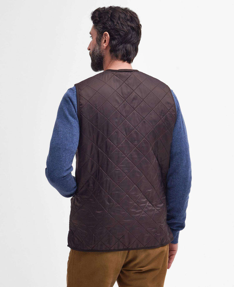 Barbour Polarquilt Waistcoat Zip Liner Aw25 Liners (Dark Brown)
