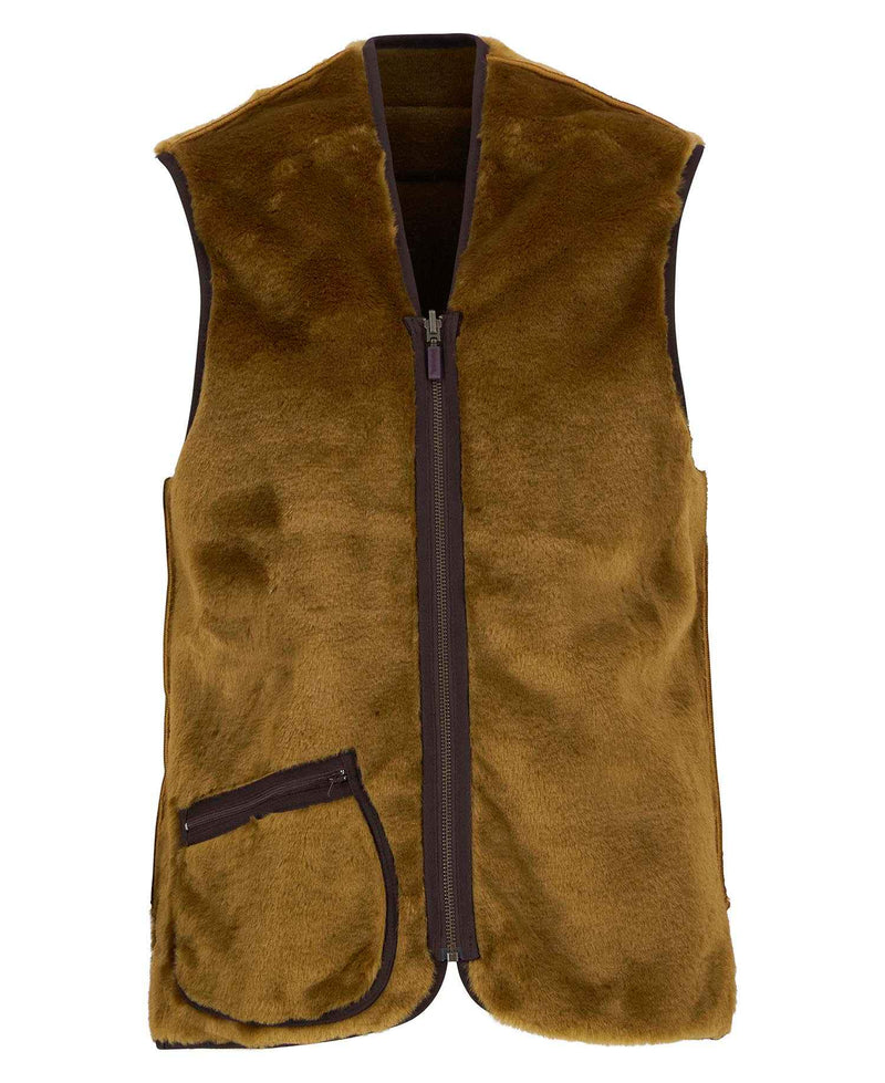 Barbour Warm Pile Waistcoat Zip Aw25 Liners (Brown)