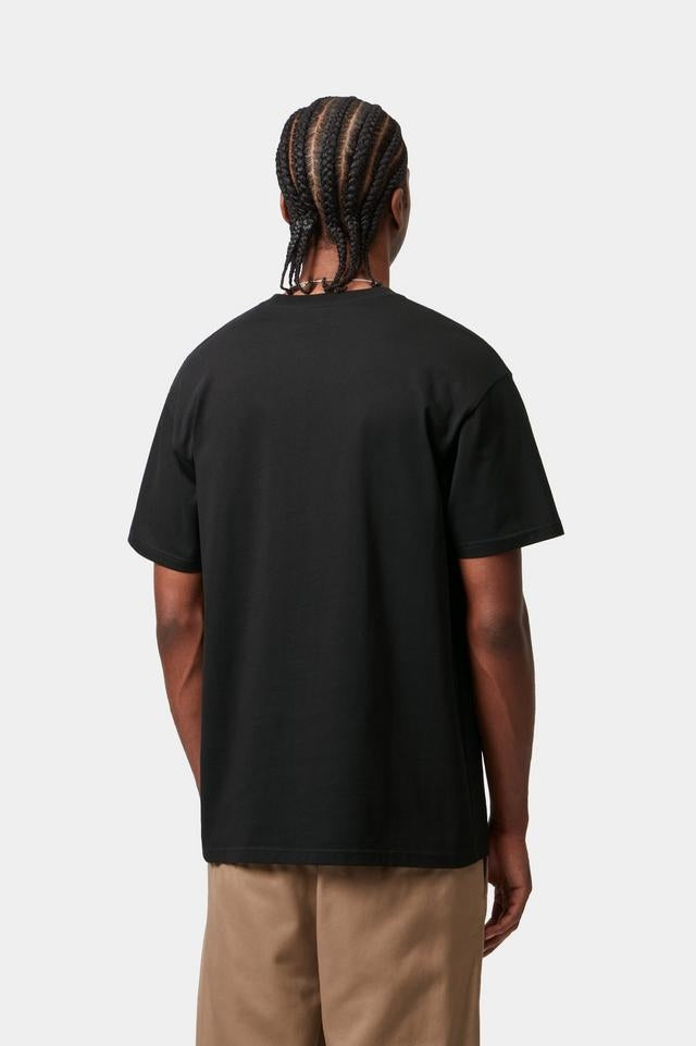 Carhartt WIP S/S Chase T-Shirt 100% Cotton Combed Single Jersey, 235 g/m² (Black / Gold)