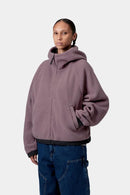 Carhartt WIP W' Hooded Helix Fleece Jacket Polyester Fleece, 250 g/m² (Phlox / Porphyry)