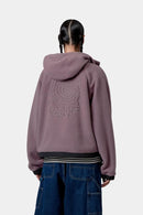 Carhartt WIP W' Hooded Helix Fleece Jacket Polyester Fleece, 250 g/m² (Phlox / Porphyry)