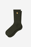 Carhartt WIP Chase Socks Cotton/Polyester/Lycra® Knit (Olive / Gold)