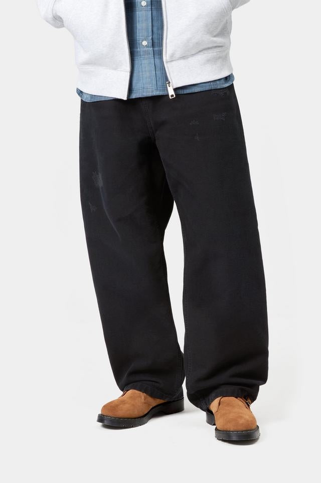 Carhartt WIP Brandon Pant Organic Cotton Dearborn Canvas, 12 oz (Black grind wash)