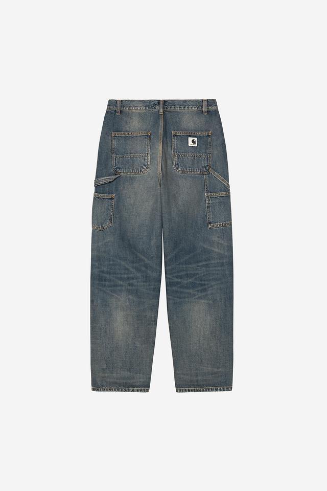 Carhartt WIP W' Brandon Single Knee Pant 100% Cotton 'Camano' Denim, 12 oz (Blue worn used wash)