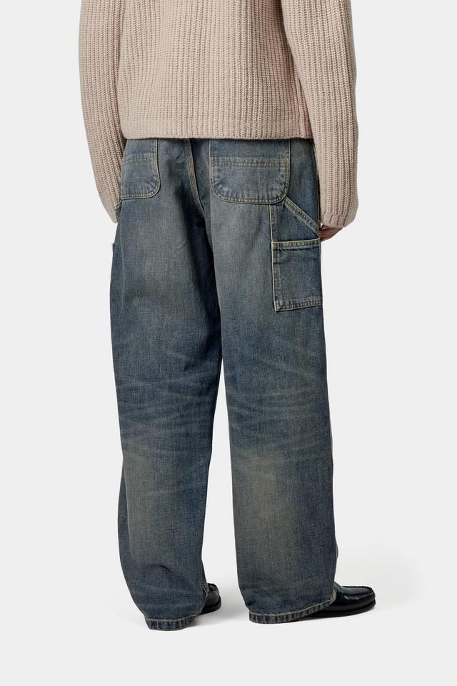 Carhartt WIP W' Brandon Single Knee Pant 100% Cotton 'Camano' Denim, 12 oz (Blue worn used wash)