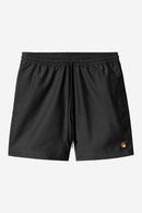 Carhartt WIP Chase Swim Trunks 100% Polyester, 3.7 oz (Black / Gold)