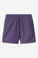 Carhartt WIP Chase Swim Trunks 100% Polyester, 3.7 oz (Calla/ Gold)