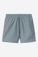 Carhartt WIP Chase Swim Trunks 100% Polyester, 3.7 oz (Velvet Blue / Gold)