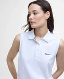 Barbour Bowford Sleeveless Polo Top Ss26 Midlayers (White)