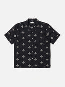 Universal Works Camp Shirt Embroidered Diamond (Black)