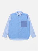 Universal Works Mixed Square Pocket Shirt Fil A Fil (Sky/Blue)