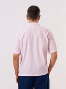 Universal Works Road Shirt Lily Stripe (Pink)