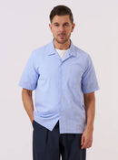 Universal Works Road Shirt Sido Linen Mix (Sky Blue)
