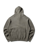 ROA Bee Sun Faded Organic Waffle Zip Up Hoodie (Grey)