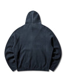 ROA Bee Sun Faded Organic Waffle Zip Up Hoodie (Navy)