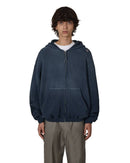 ROA Bee Sun Faded Organic Waffle Zip Up Hoodie (Navy)