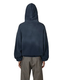 ROA Bee Sun Faded Organic Waffle Zip Up Hoodie (Navy)