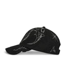 ROA Ryli Embriodered 6 Panel Cap (Washed Black)