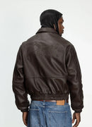Patta Leather Bomber Jacket (Coffee Bean)