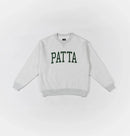 Patta Arc Logo Crewneck Sweater (Light Melange Grey)