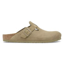 Birkenstock Boston faded khaki, Suede Leather - Calz. S
