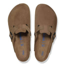 Birkenstock Boston SFB dark tea, Suede Leather - Calz. S