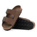 Birkenstock Arizona SFB dark tea, Suede Leather - Calz. S