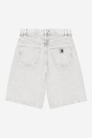 Carhartt WIP W' Brandon Short 100% Cotton 'Smithfield' Color Denim, 13.5 oz (Black chalk wash)
