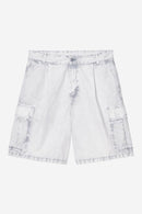 Carhartt WIP Cole Cargo Short Cotton Leesburg Ripstop, 8 oz (Mirror chalk wash)