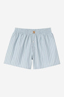 Carhartt WIP Cotton Boxer Cotton Poplin, 3.8 oz (Grimsby Stripe, Blue Fog)