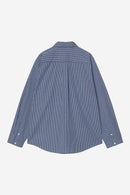 Carhartt WIP W' L/S Groff Shirt Cotton Poplin, 3.9 oz (Groff Check, Blue)