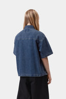 Carhartt WIP W' S/S Lovilia Shirt Cotton Denim, 8.5 oz (Blue stone washed)
