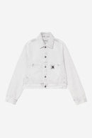 Carhartt WIP W' Arca Jacket 100% Cotton 'Smithfield' Color Denim, 13.5 oz (Black chalk wash)